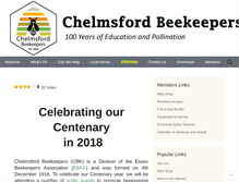 Tablet Screenshot of chelmsfordbeekeepers.com